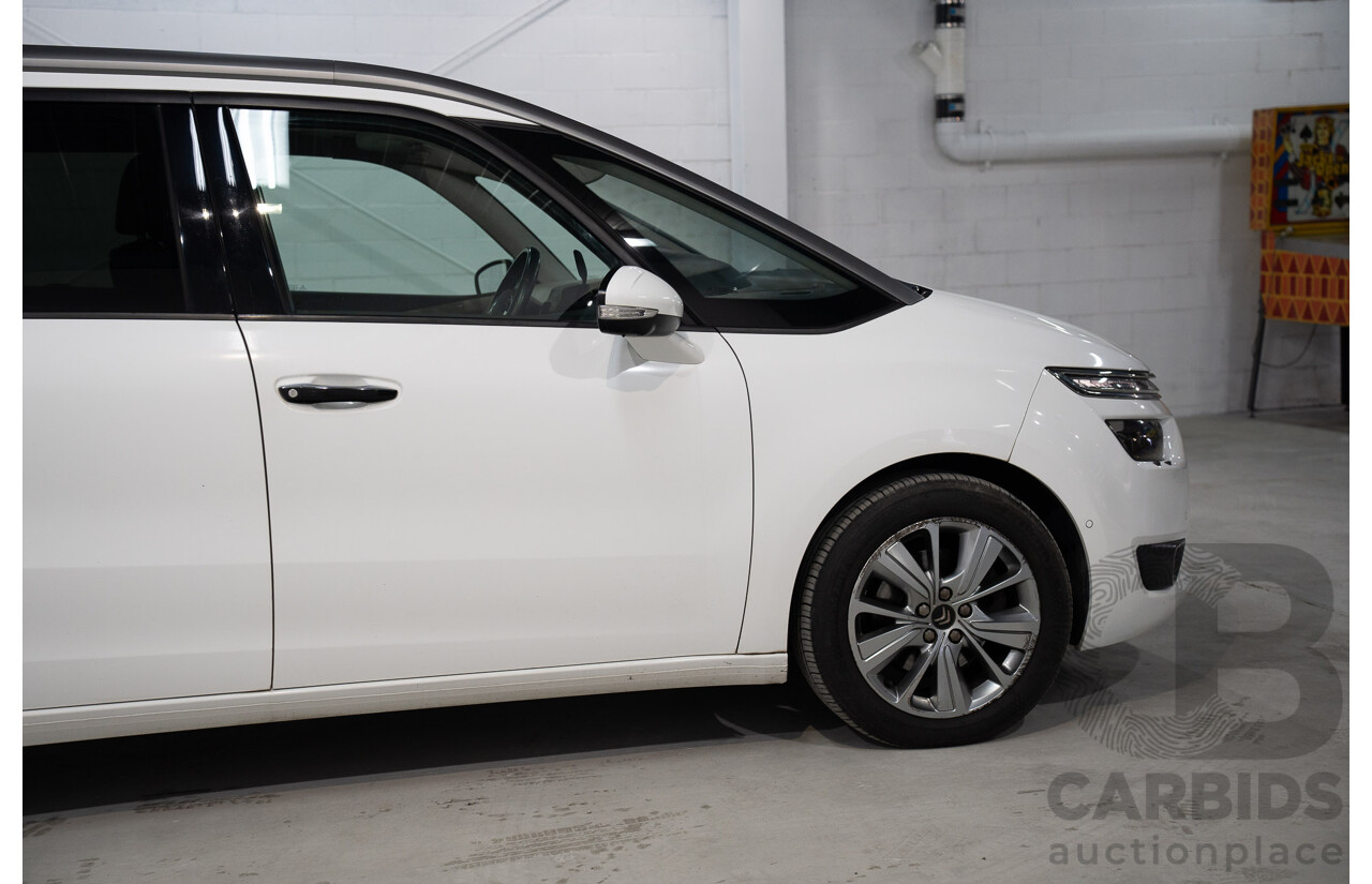 1/2015 Citroen Grand C4 Picasso Exclusive B7 MY15 4d Wagon White Turbo Diesel 2.0L - 7 Seater