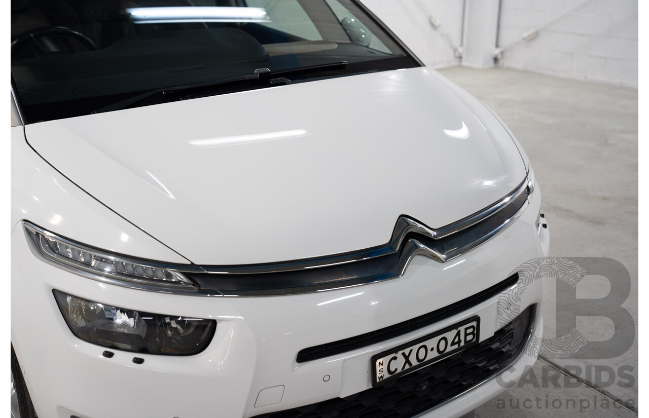 1/2015 Citroen Grand C4 Picasso Exclusive B7 MY15 4d Wagon White Turbo Diesel 2.0L - 7 Seater