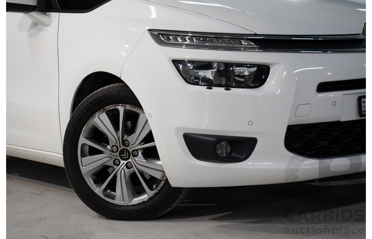 1/2015 Citroen Grand C4 Picasso Exclusive B7 MY15 4d Wagon White Turbo Diesel 2.0L - 7 Seater