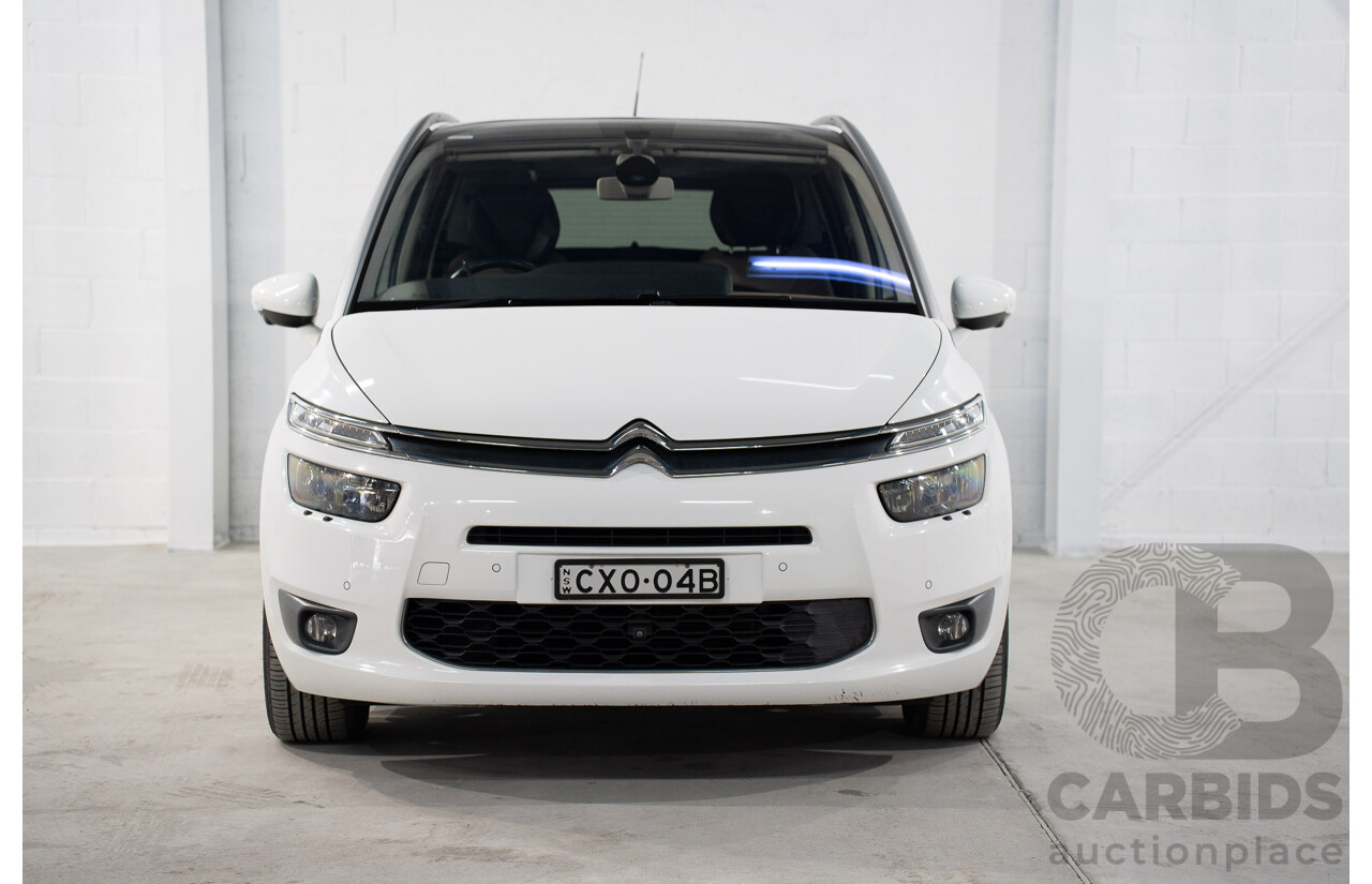 1/2015 Citroen Grand C4 Picasso Exclusive B7 MY15 4d Wagon White Turbo Diesel 2.0L - 7 Seater