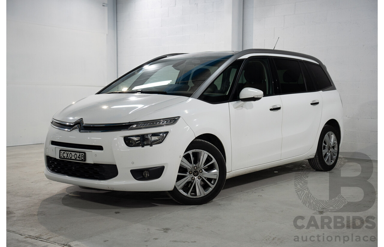 1/2015 Citroen Grand C4 Picasso Exclusive B7 MY15 4d Wagon White Turbo Diesel 2.0L - 7 Seater
