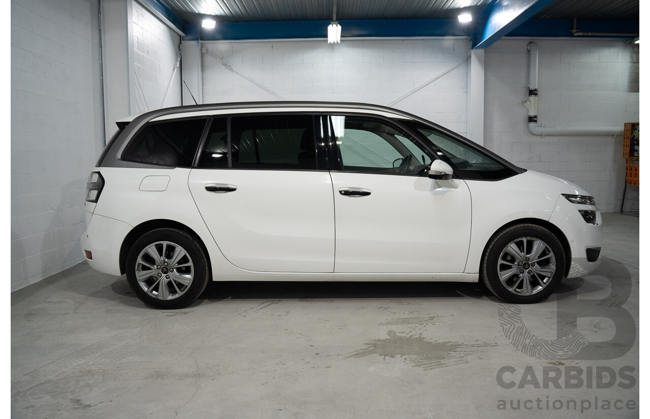 1/2015 Citroen Grand C4 Picasso Exclusive B7 MY15 4d Wagon White Turbo Diesel 2.0L - 7 Seater