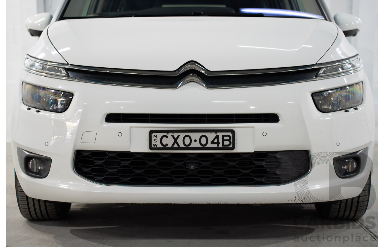 1/2015 Citroen Grand C4 Picasso Exclusive B7 MY15 4d Wagon White Turbo Diesel 2.0L - 7 Seater