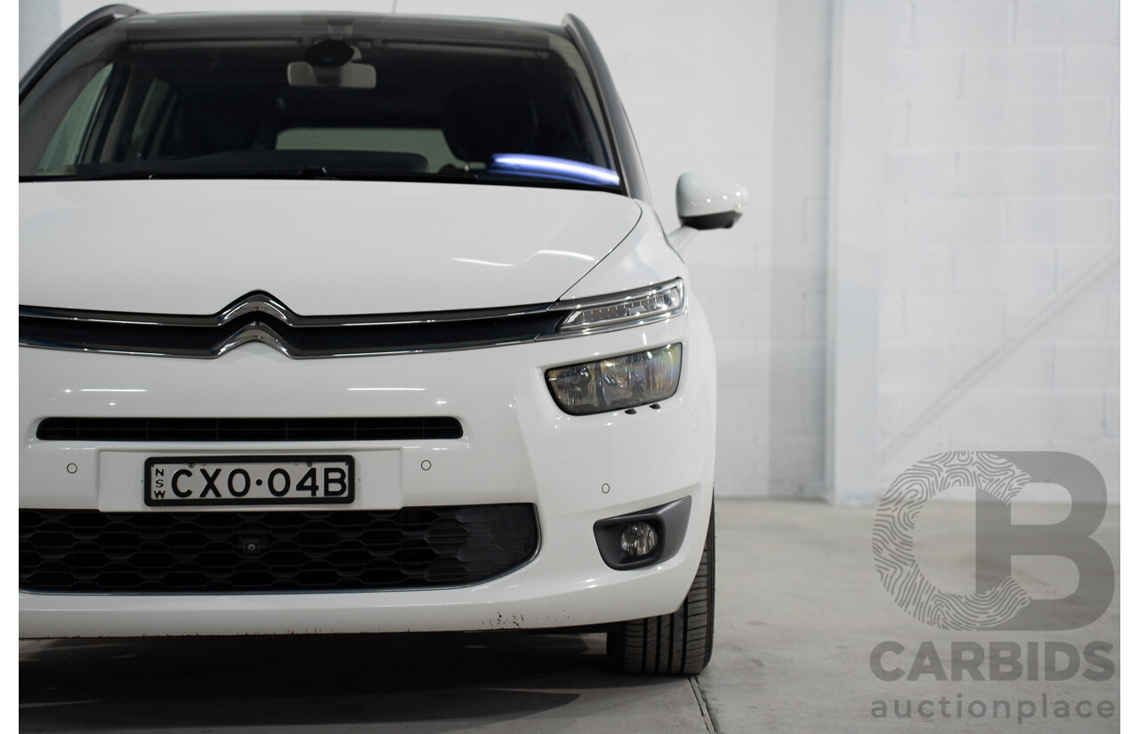 1/2015 Citroen Grand C4 Picasso Exclusive B7 MY15 4d Wagon White Turbo Diesel 2.0L - 7 Seater
