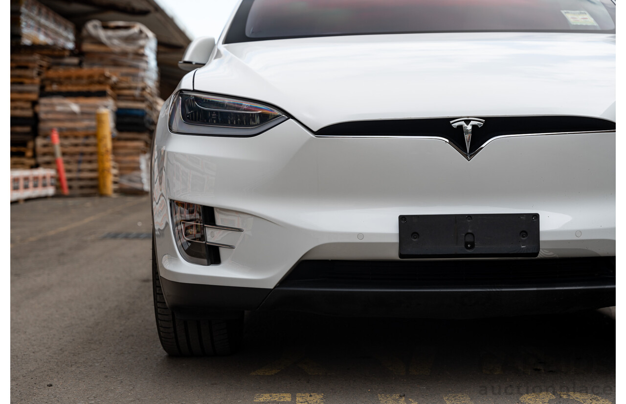 02/2017 Tesla Model X 60D (AWD) 4d Wagon Pearl White Dedicated Electric EV