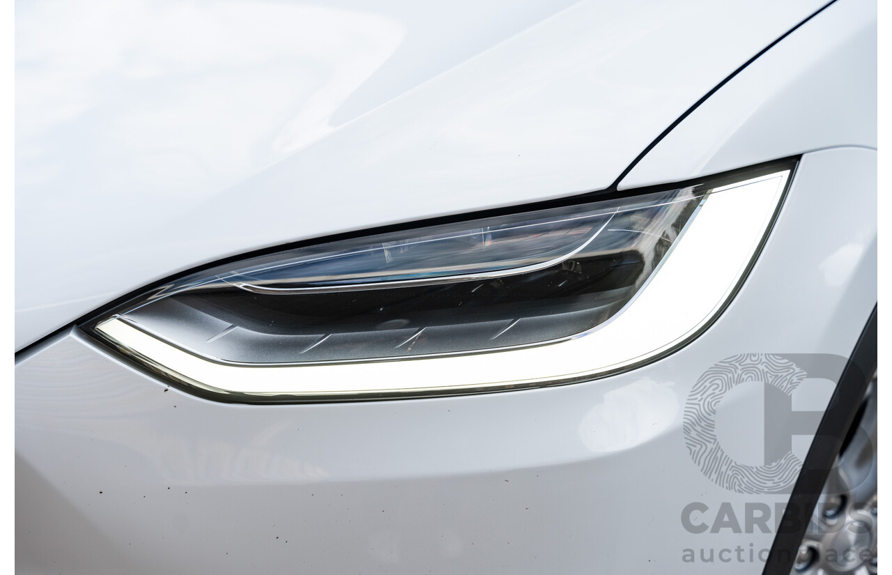02/2017 Tesla Model X 60D (AWD) 4d Wagon Pearl White Dedicated Electric EV