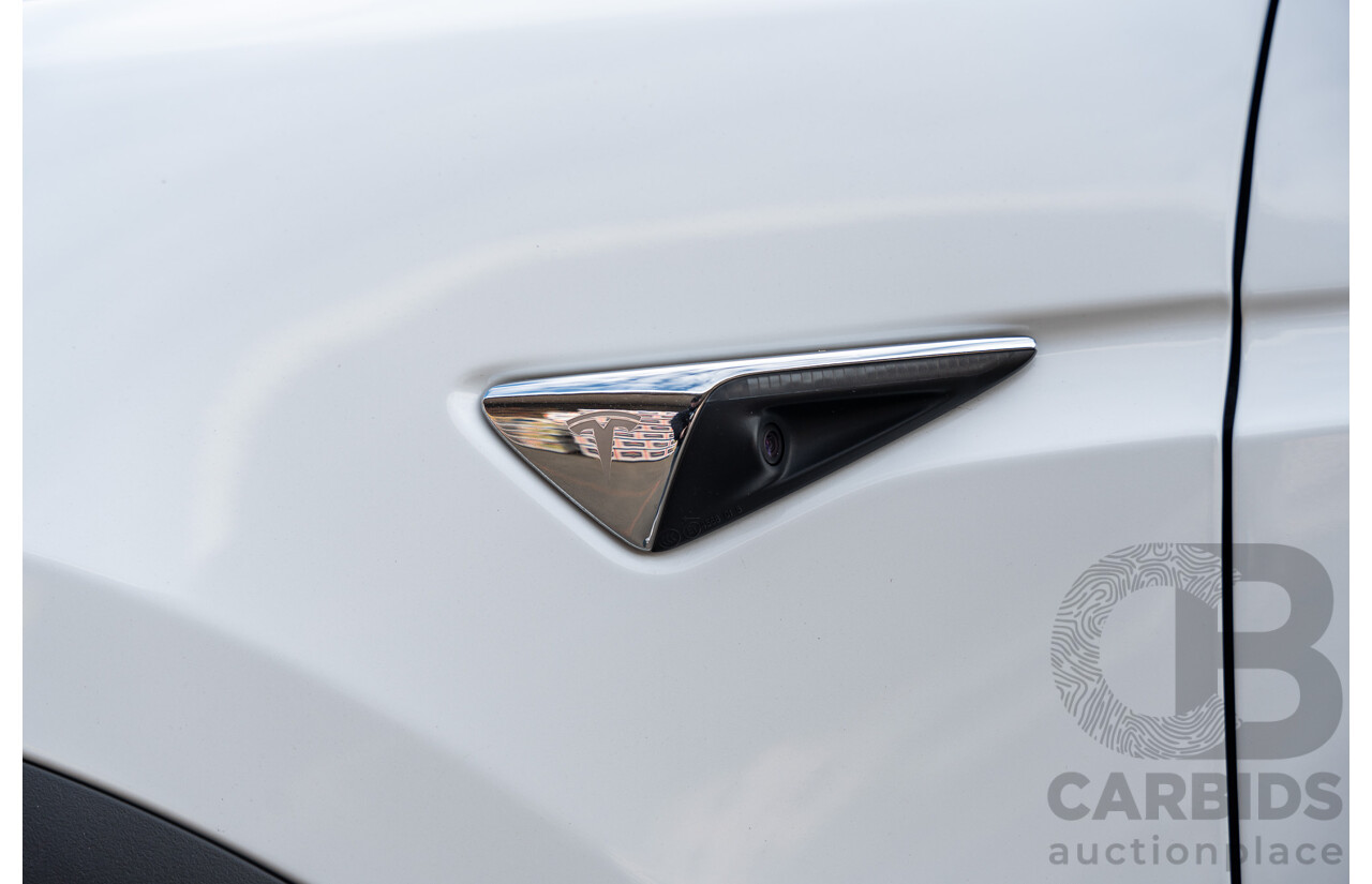 02/2017 Tesla Model X 60D (AWD) 4d Wagon Pearl White Dedicated Electric EV