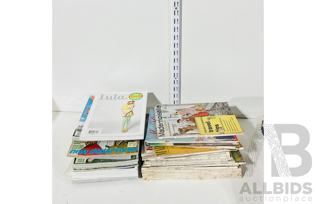 Collection of Vintage Magazines From Mademoiselle, Home Journal, Vogue and More