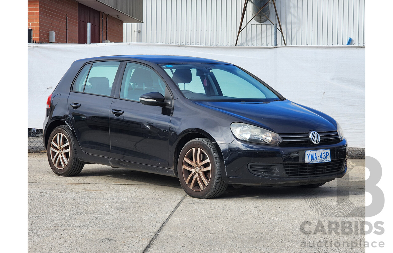 07/2011 Volkswagen Golf 118 TSI COMFORTLINE FWD 1K MY11 5D Hatchback Black 1.4L