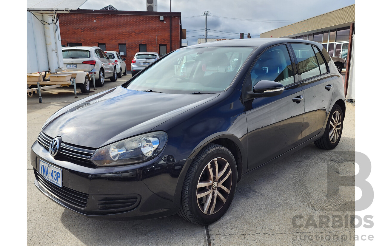 07/2011 Volkswagen Golf 118 TSI COMFORTLINE FWD 1K MY11 5D Hatchback Black 1.4L