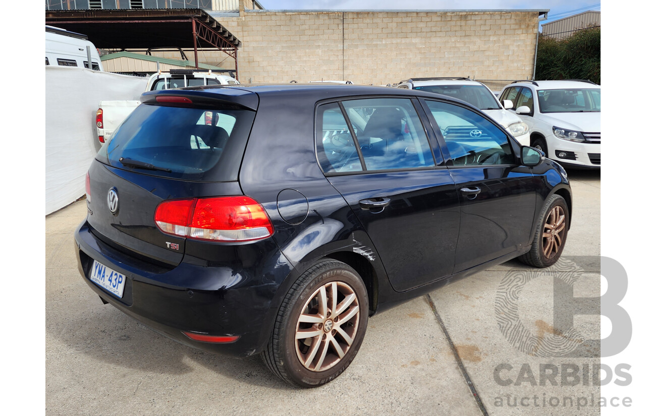 07/2011 Volkswagen Golf 118 TSI COMFORTLINE FWD 1K MY11 5D Hatchback Black 1.4L