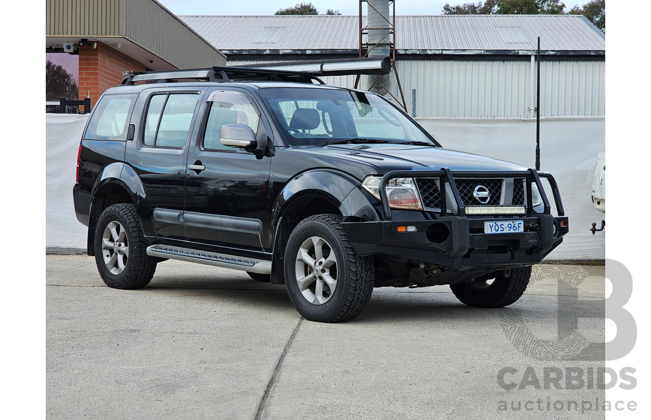 9/2009 Nissan Pathfinder Titanium (4x4) R51 4d Wagon Black 2.5L