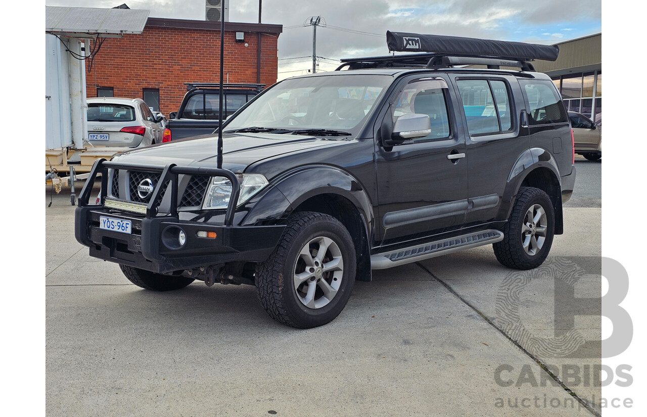 9/2009 Nissan Pathfinder Titanium (4x4) R51 4d Wagon Black 2.5L