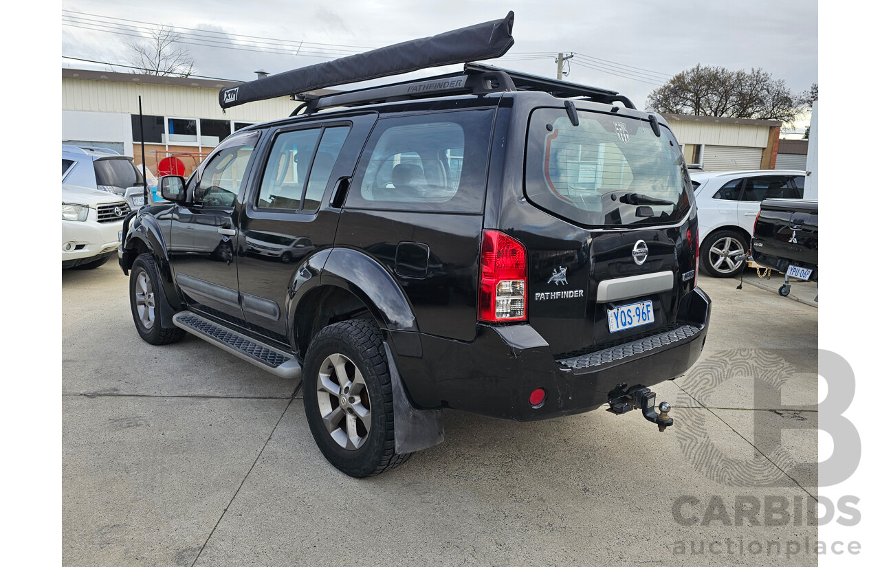 9/2009 Nissan Pathfinder Titanium (4x4) R51 4d Wagon Black 2.5L