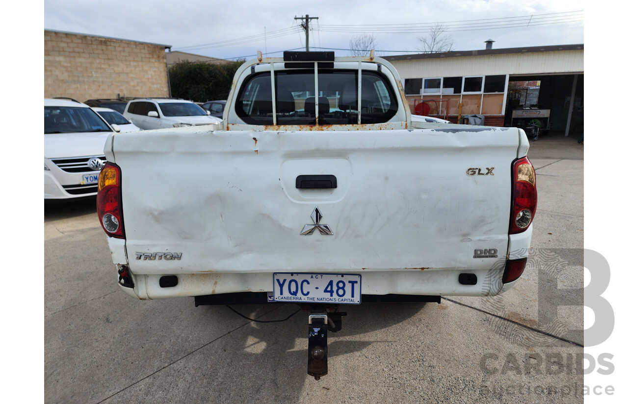 03/2012 Mitsubishi Triton GLX RWD MN MY12 Double Cab Utility White 2.5L