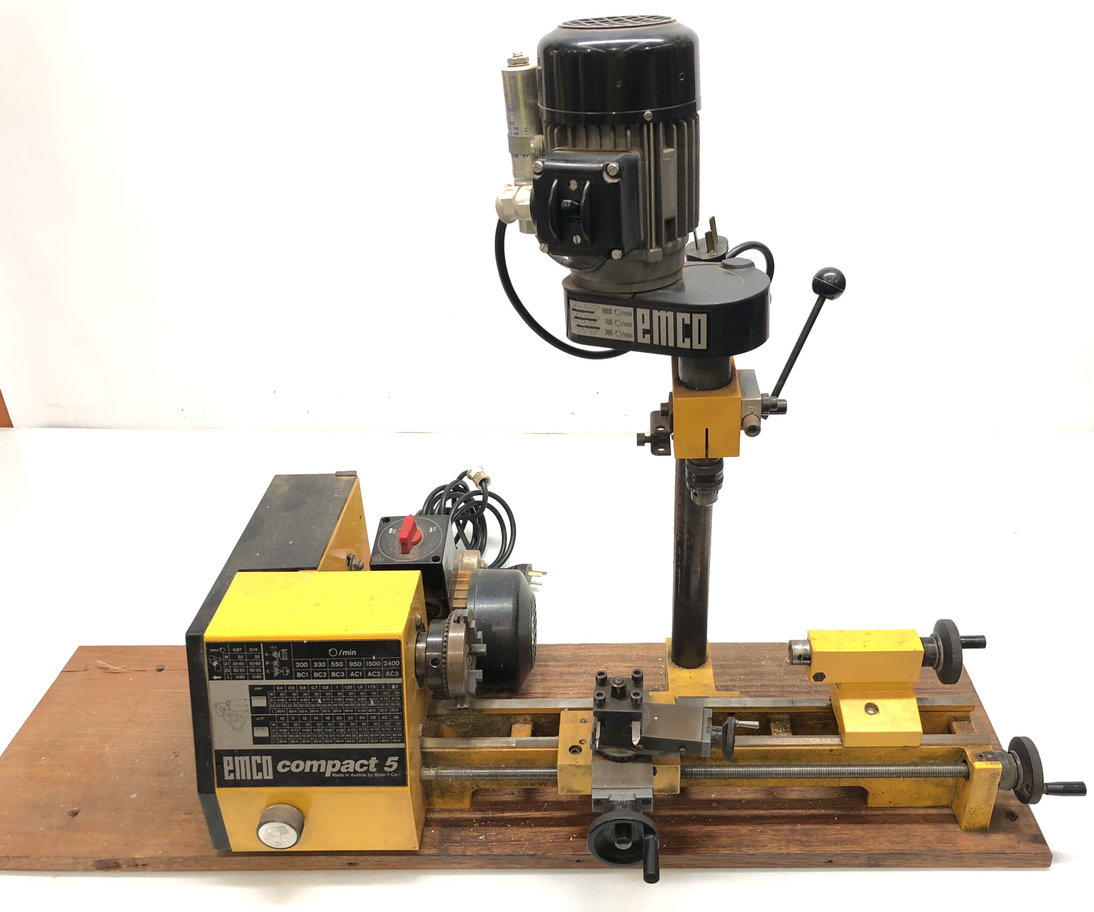 Emco Compact 5 Benchtop Lathe and Lot 1558923 EHVA