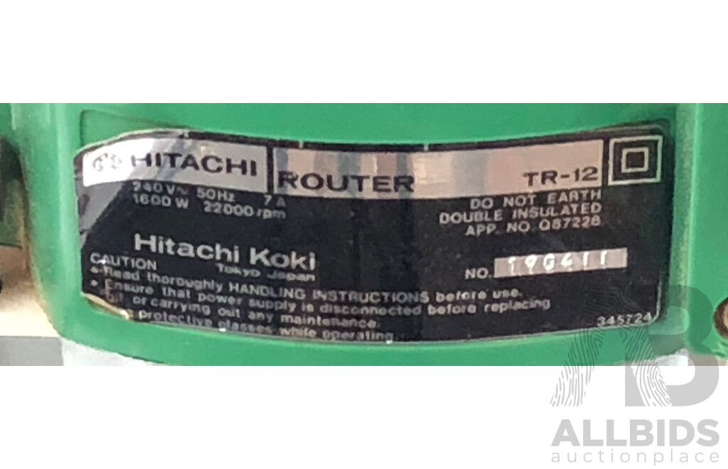 Hitachi 1600 Watt Electric Plunge Router