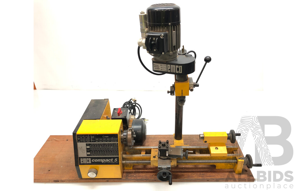 Emco Compact 5 Benchtop Lathe and Drill Press Combo