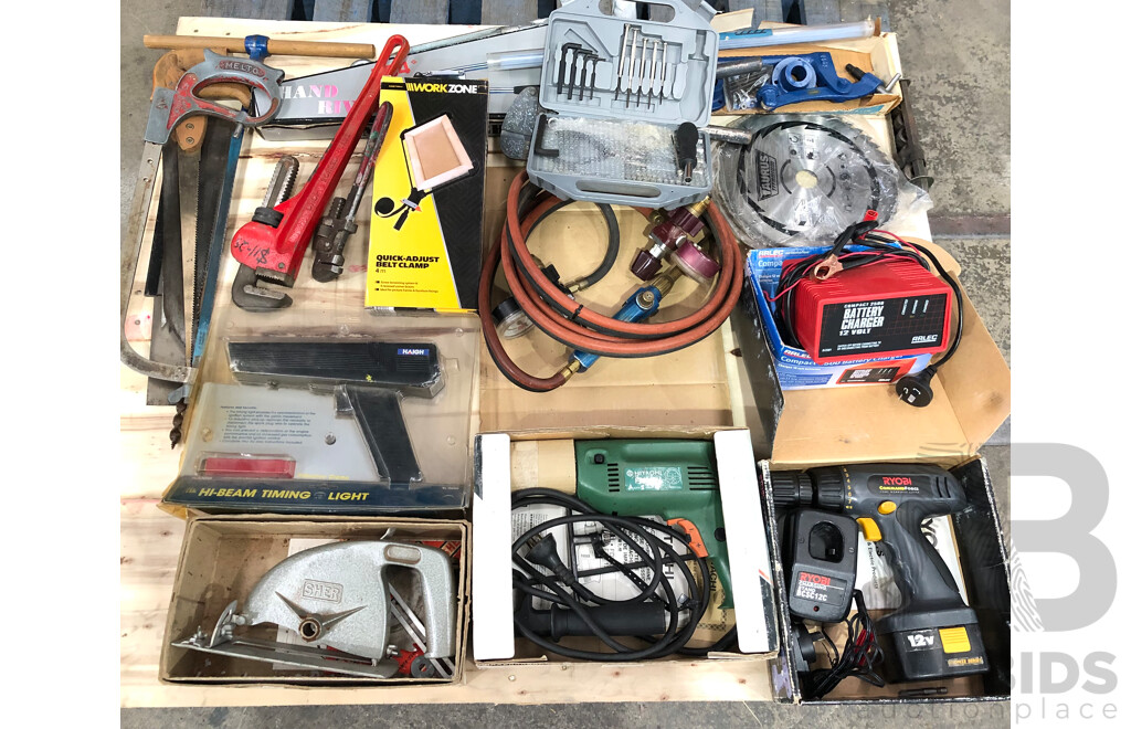 Selection of Power Tools, Hand Tools and Hardware