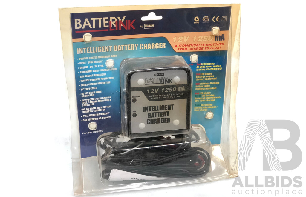 Haigh Battery Link Intelligent Battery Charger - New