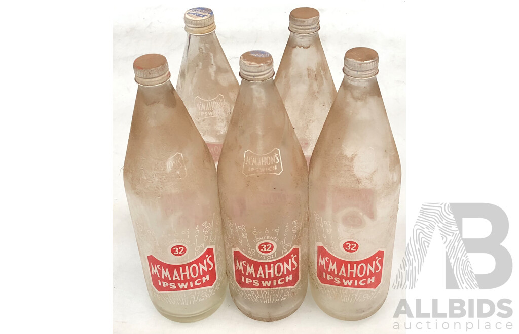 McMahon's Cordial Bottles - Lot of Four