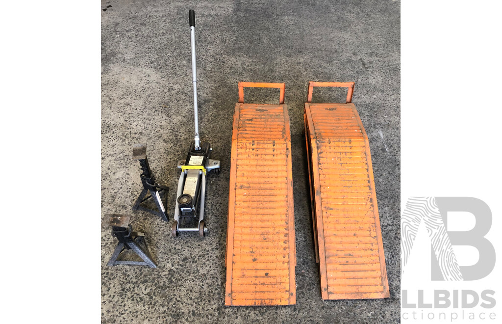 Car Ramps, Motoguard Trolley Jack and Car Stands