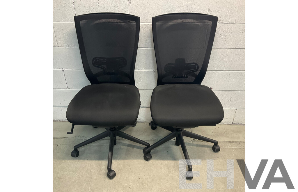 FURSYS TN50 Mesh Back Drafting Chair - Lot of 2 - Estimated ORP $1,000