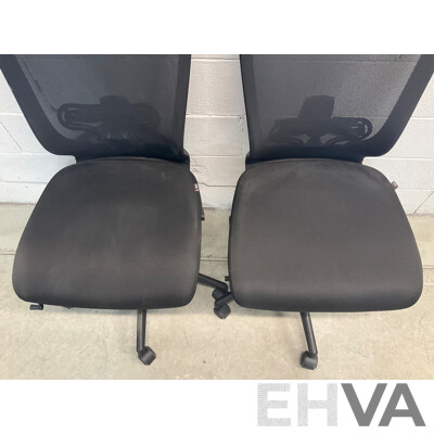 FURSYS TN50 Mesh Back Drafting Chair - Lot of 2 - Estimated ORP $1,000