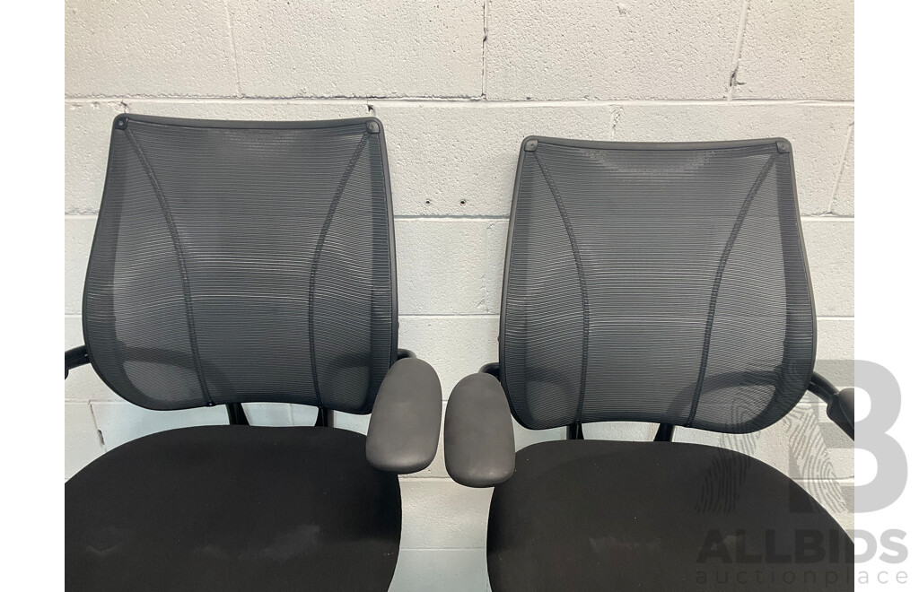 Humanscale Mesh Back Drafting Chair - Lot of 2 - ORP $3000