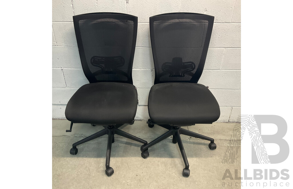 FURSYS TN50 Mesh Back Drafting Chair - Lot of 2 - Estimated ORP $1,000