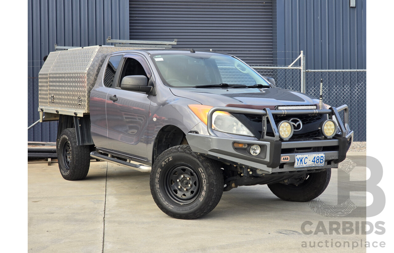 9/2014 Mazda BT-50 XT (4x4) MY13 Freestyle C/Chas Titanium Grey Metallic Turbo Diesel 3.2L