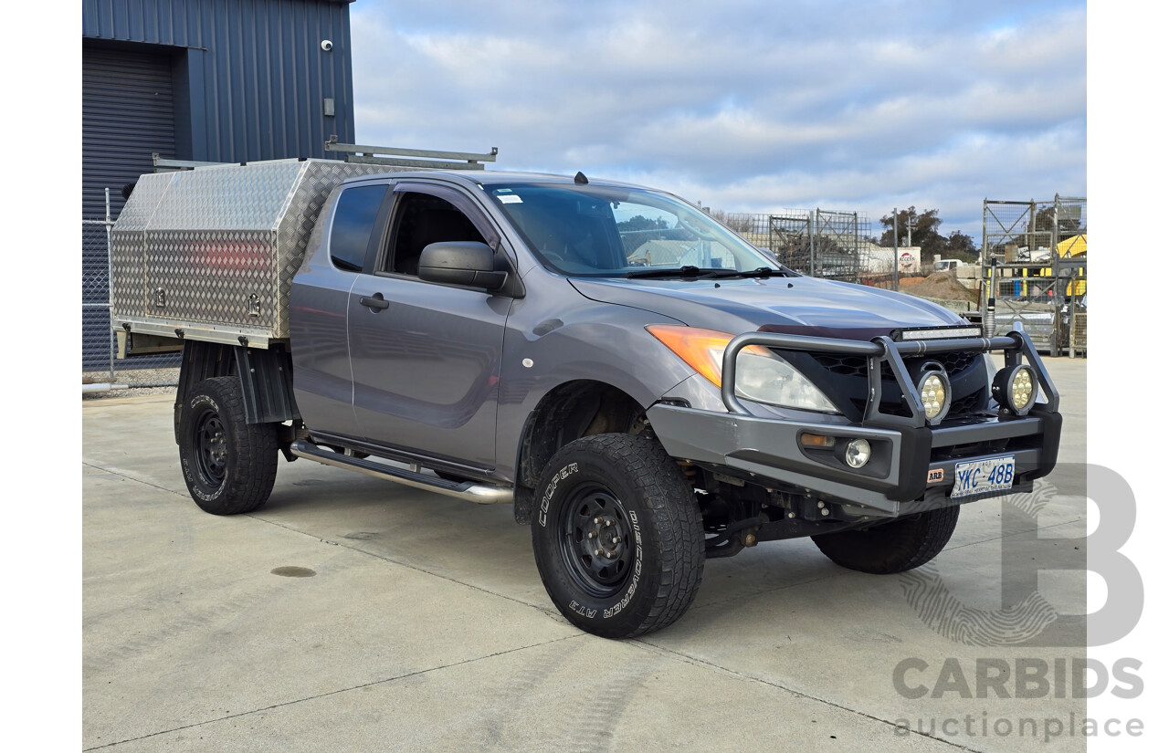 9/2014 Mazda BT-50 XT (4x4) MY13 Freestyle C/Chas Titanium Grey Metallic Turbo Diesel 3.2L