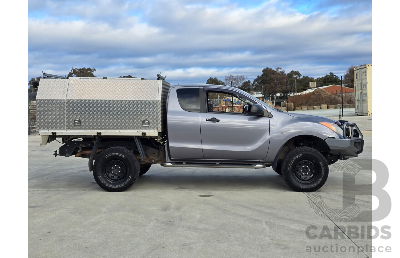 9/2014 Mazda BT-50 XT (4x4) MY13 Freestyle C/Chas Titanium Grey Metallic Turbo Diesel 3.2L