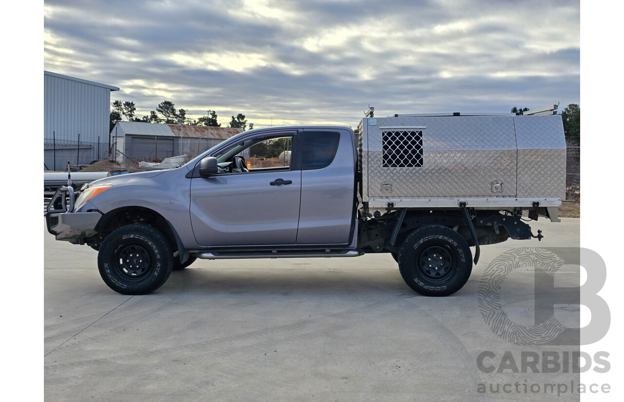 9/2014 Mazda BT-50 XT (4x4) MY13 Freestyle C/Chas Titanium Grey Metallic Turbo Diesel 3.2L