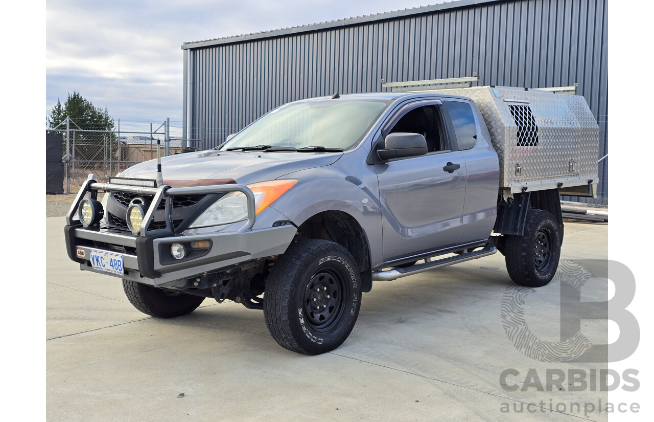 9/2014 Mazda BT-50 XT (4x4) MY13 Freestyle C/Chas Titanium Grey Metallic Turbo Diesel 3.2L