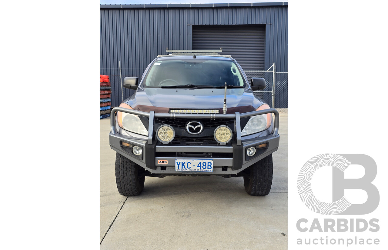 9/2014 Mazda BT-50 XT (4x4) MY13 Freestyle C/Chas Titanium Grey Metallic Turbo Diesel 3.2L