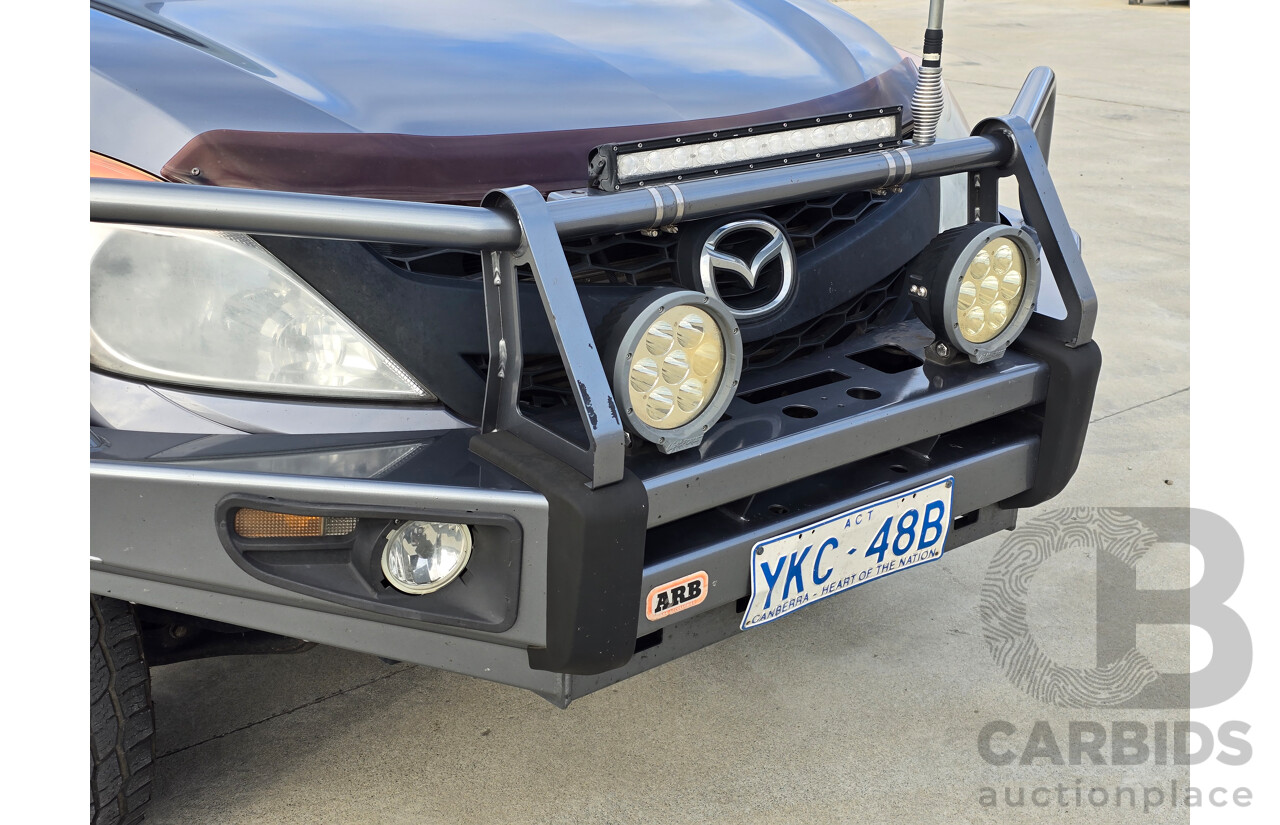 9/2014 Mazda BT-50 XT (4x4) MY13 Freestyle C/Chas Titanium Grey Metallic Turbo Diesel 3.2L