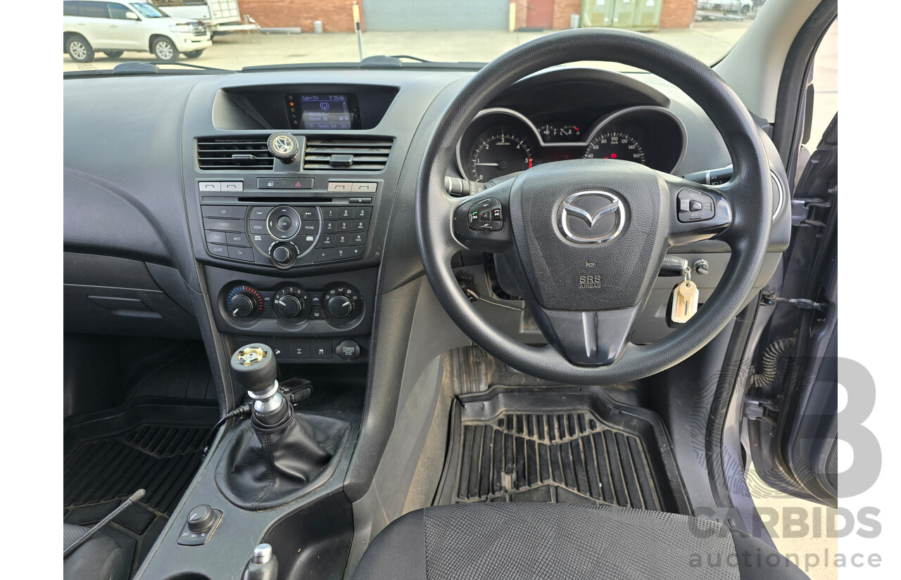 9/2014 Mazda BT-50 XT (4x4) MY13 Freestyle C/Chas Titanium Grey Metallic Turbo Diesel 3.2L