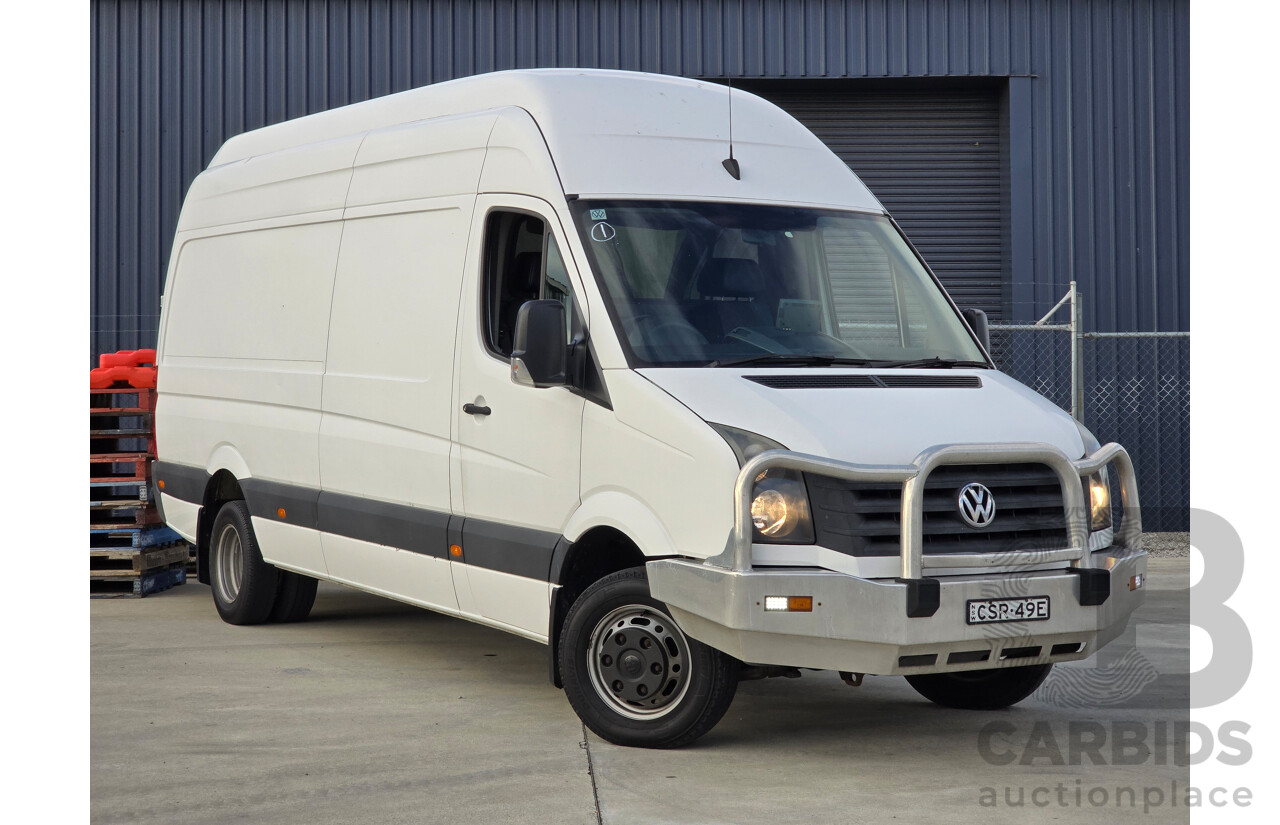 04/2014 Volkswagen Crafter LWB Hi-Roof BlueTDI MY14 2d Van White Turbo Diesel 2.0L