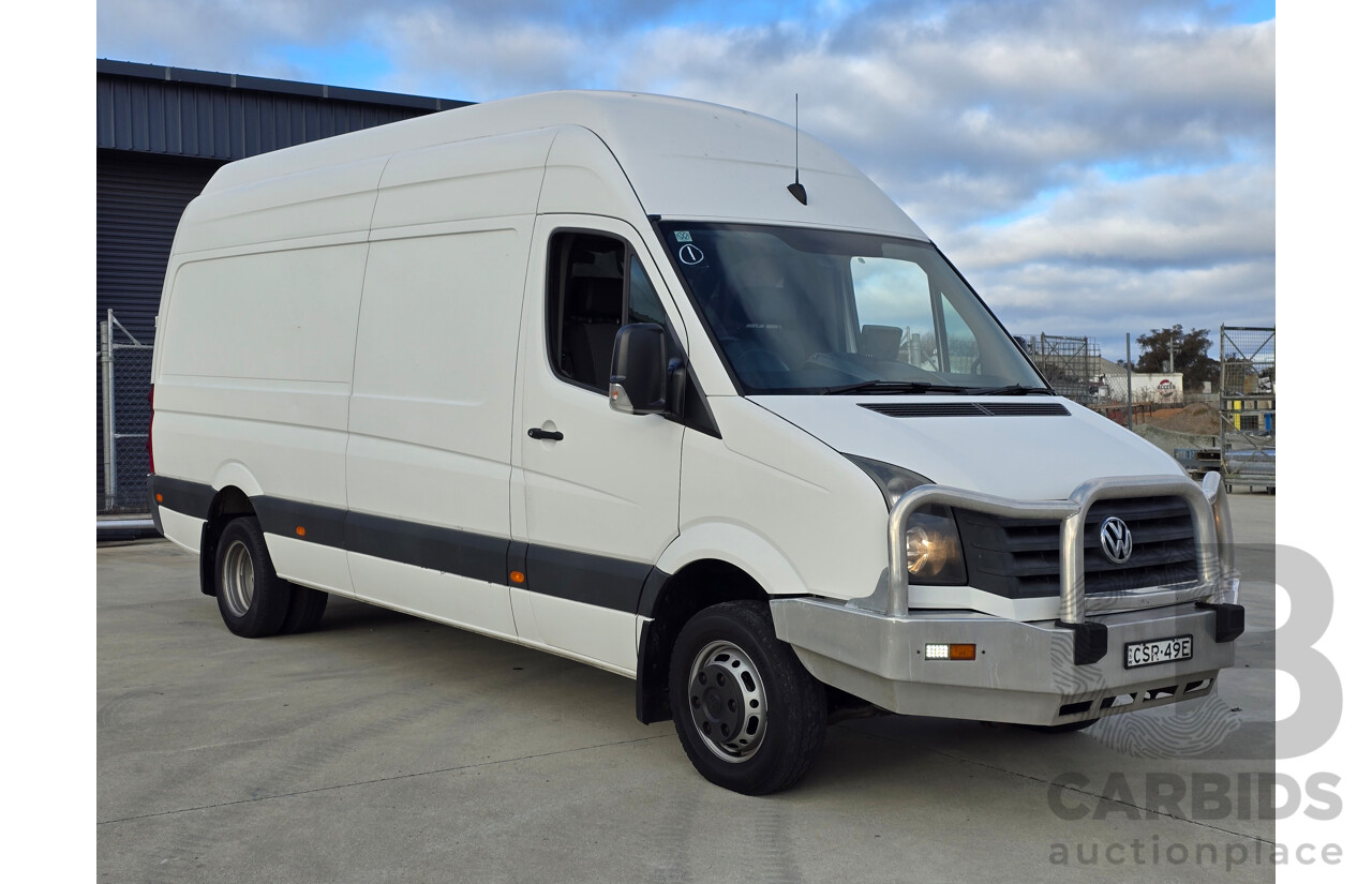 04/2014 Volkswagen Crafter LWB Hi-Roof BlueTDI MY14 2d Van White Turbo Diesel 2.0L