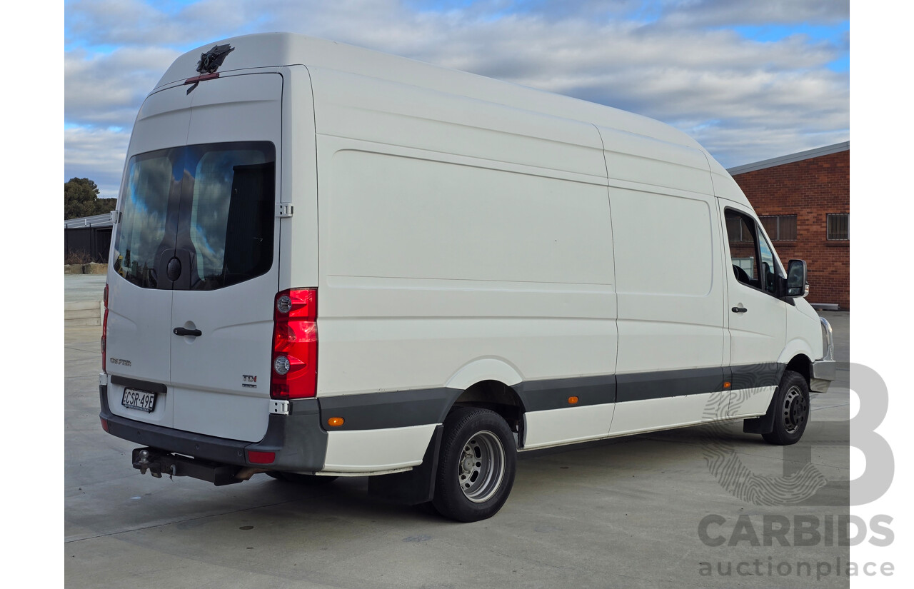 04/2014 Volkswagen Crafter LWB Hi-Roof BlueTDI MY14 2d Van White Turbo Diesel 2.0L