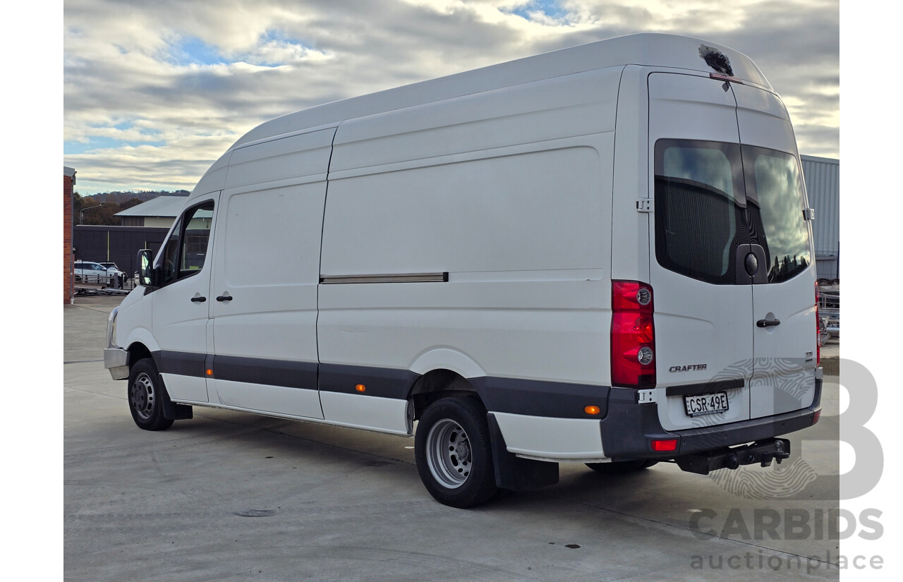 04/2014 Volkswagen Crafter LWB Hi-Roof BlueTDI MY14 2d Van White Turbo Diesel 2.0L