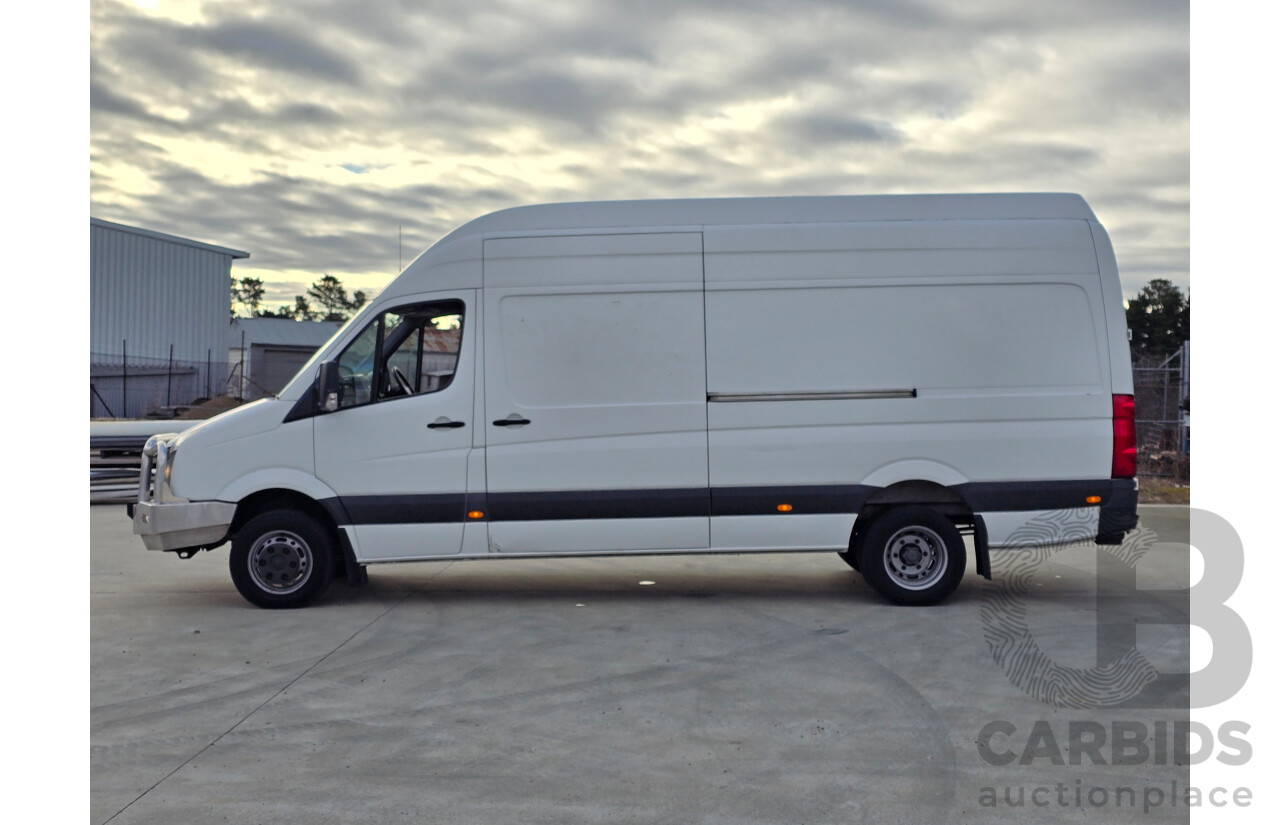 04/2014 Volkswagen Crafter LWB Hi-Roof BlueTDI MY14 2d Van White Turbo Diesel 2.0L