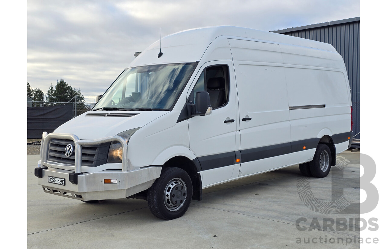 04/2014 Volkswagen Crafter LWB Hi-Roof BlueTDI MY14 2d Van White Turbo Diesel 2.0L