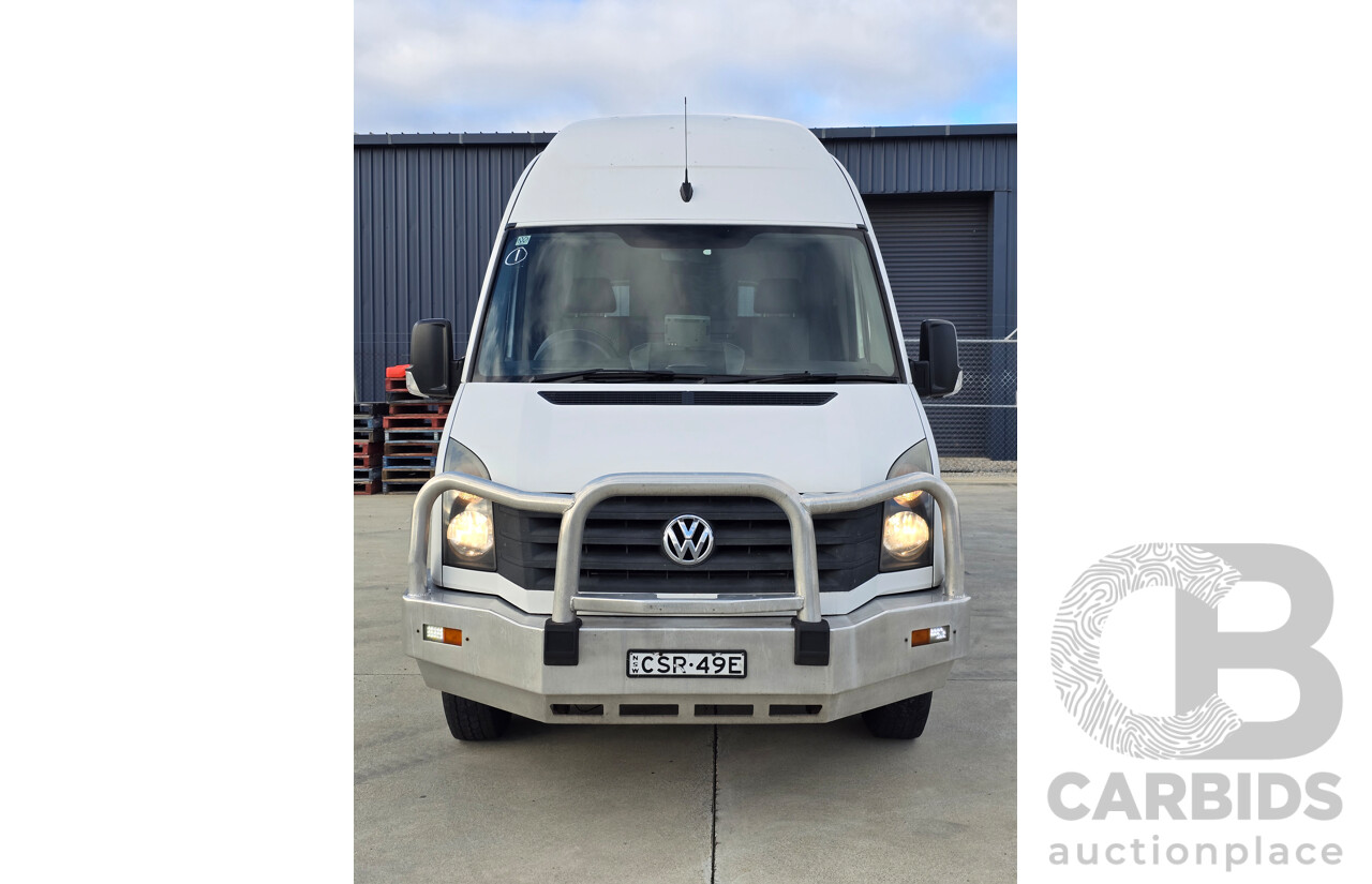 04/2014 Volkswagen Crafter LWB Hi-Roof BlueTDI MY14 2d Van White Turbo Diesel 2.0L