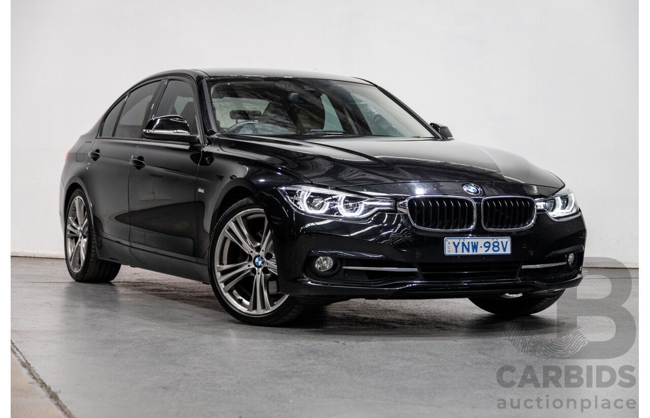 8/2017 BMW 330i Sport Line F30 LCI 4d Sedan Metallic Black Turbo 2.0L