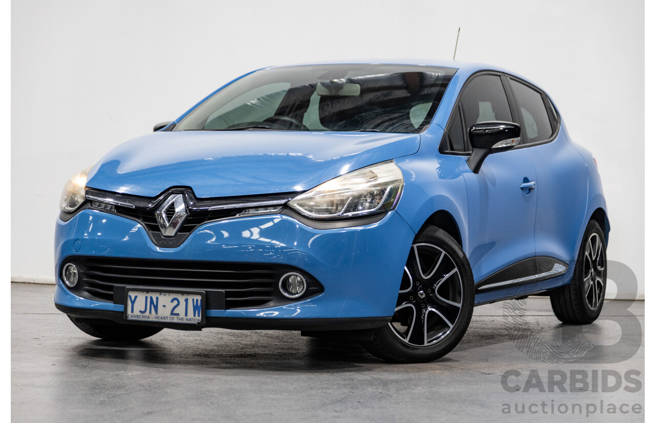 9/2013 Renault Clio Expression X98 5d Hatchback French Blue Turbo 0.9L