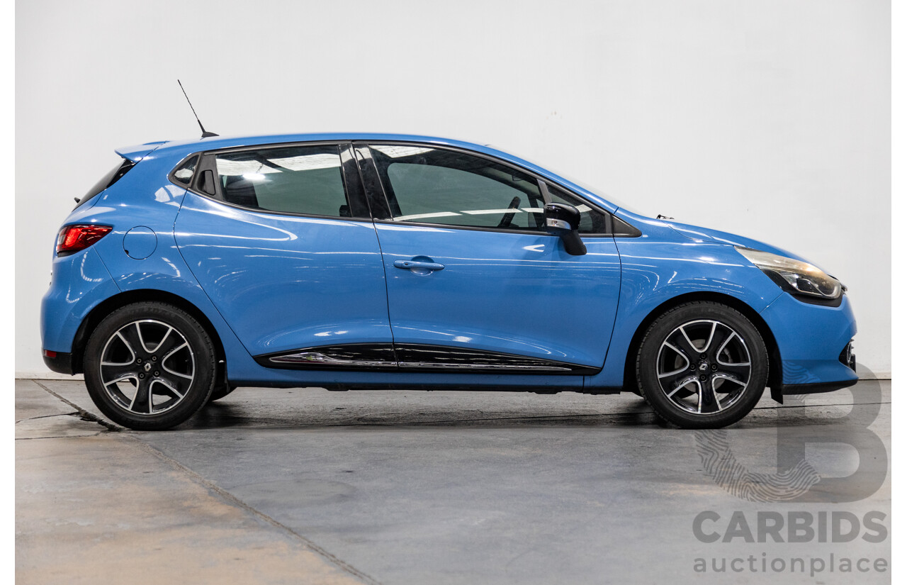 9/2013 Renault Clio Expression X98 5d Hatchback French Blue Turbo 0.9L