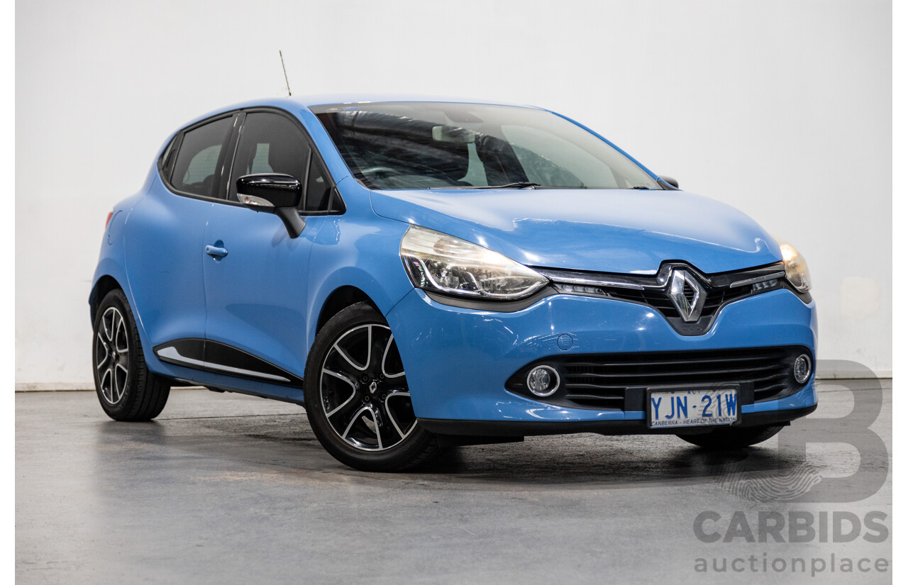 9/2013 Renault Clio Expression X98 5d Hatchback French Blue Turbo 0.9L