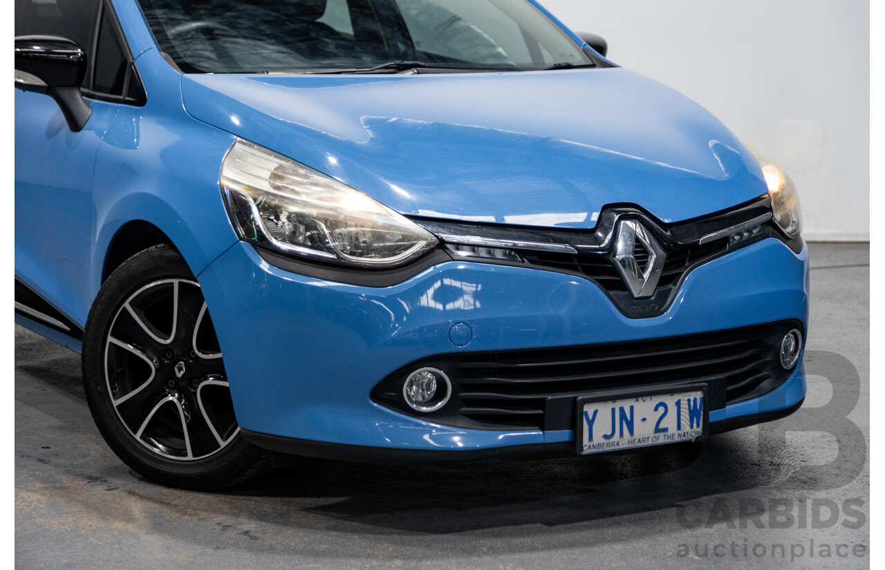 9/2013 Renault Clio Expression X98 5d Hatchback French Blue Turbo 0.9L